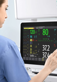 Мониторинг в реальном времени с помощью прикроватных медицинских мониторов