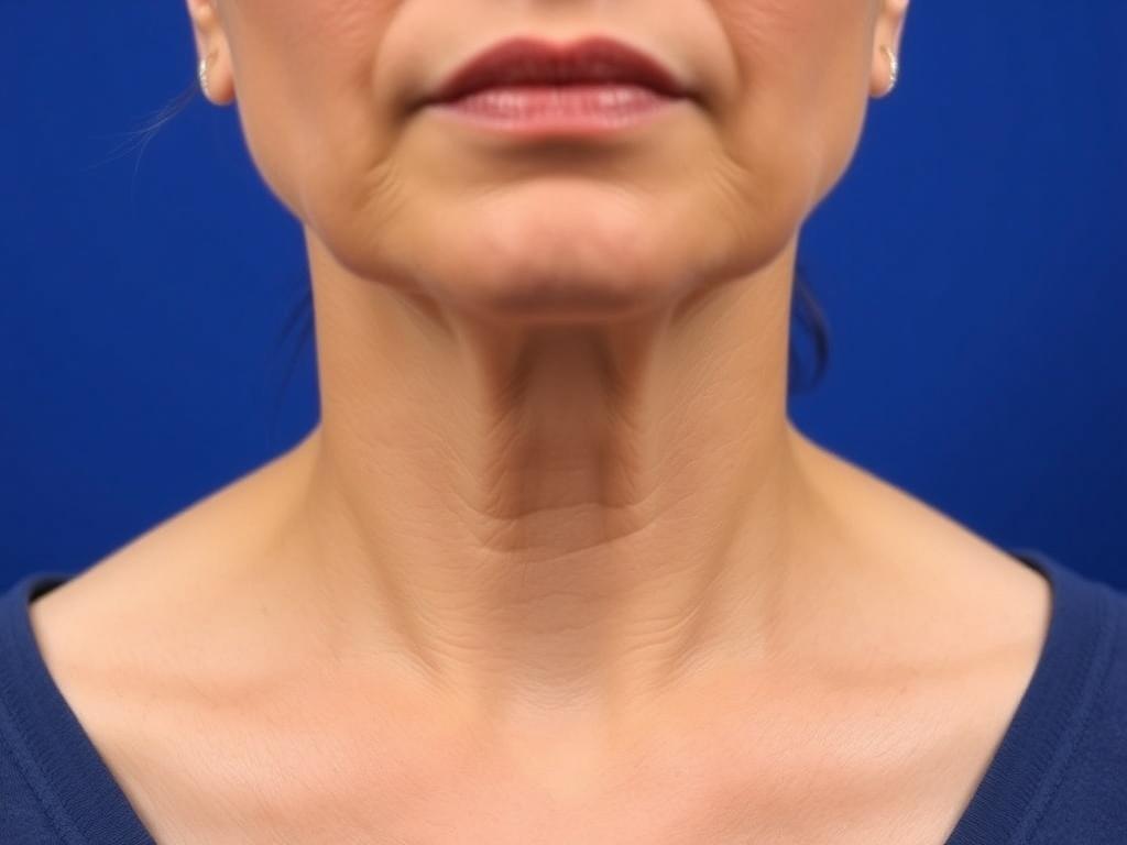 elimination of sagging skin of the neckфото
