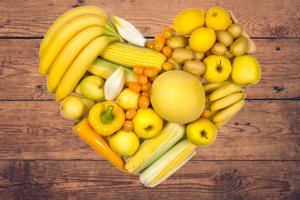 Желтые овощи и фрукты картинки